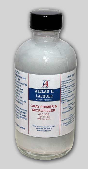 Alclad II 302 4oz. Bottle Grey Primer & Microfiller