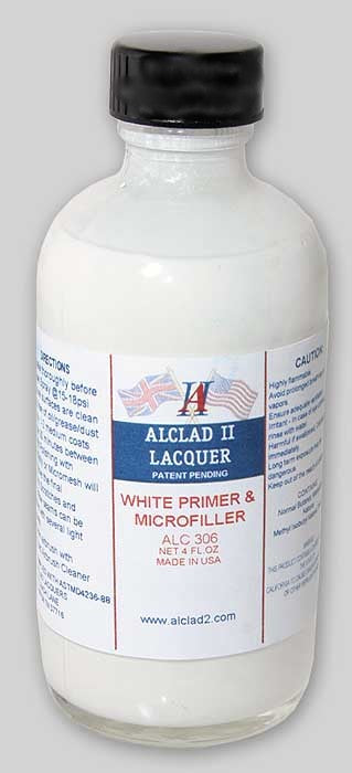 Alclad II 306 4oz. Bottle White Primer & Microfiller