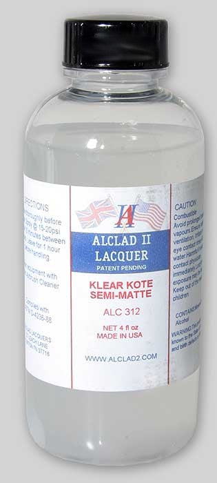 Alclad II 312 4oz. Bottle Clear Coat Semi-Matte