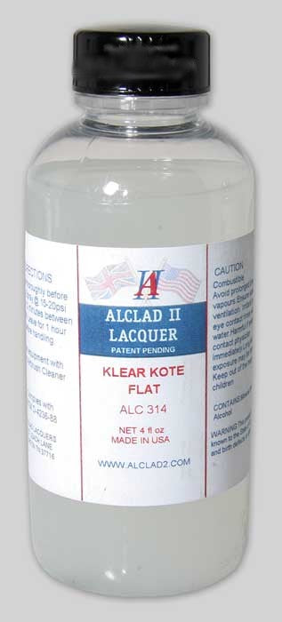 Alclad II 314 4oz. Bottle Clear Coat Flat