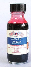 Alclad II 401 1oz. Bottle Transparent Red Lacquer