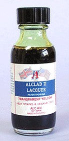 Alclad II 402 1oz. Bottle Transparent Yellow Lacquer