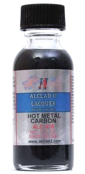 Alclad II 418 1oz. Bottle Hot Metal Carbon Lacquer