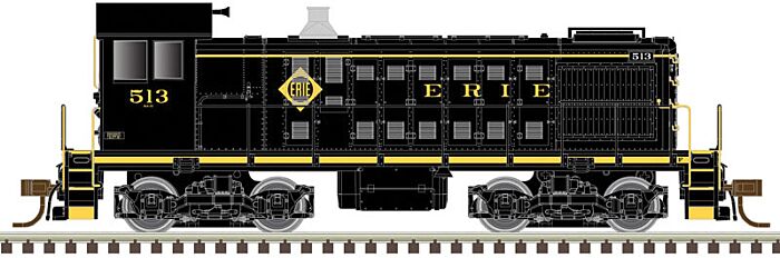 Atlas Model Railroad 40004677 N Scale Alco S2 - Standard DC - Master Silver(R) -- Erie 515 (black, yellow)
