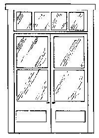 Alexander Scale 2406 HO Scale Entry Door -- Double pkg(2)