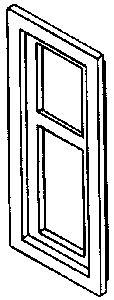 Alexander Scale 2516 HO Scale Window sngl interlock  4/
