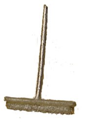 Alexander Scale 3905 HO Scale Push Broom -- pkg(3)