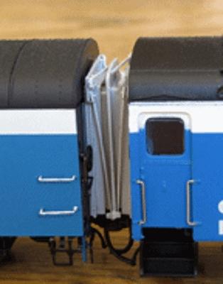 American Limited Models 9320 HO Scale Operating Diaphragm -- For Rapido Super Continental Car (gray)