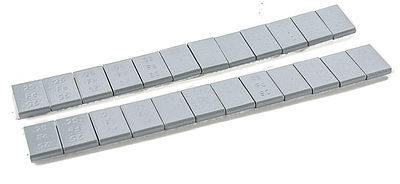 A Line Products 13003 All Scale Flat Steel Freight Car Weight -- 1/2 x 3/4 x 1/8" pkg(24)