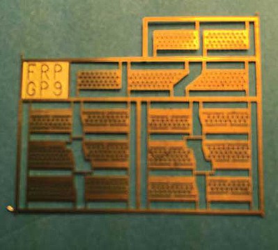 A Line Products 29239 HO Scale Brass Diesel Steps For Assorted Shells -- Front Range GP7/9