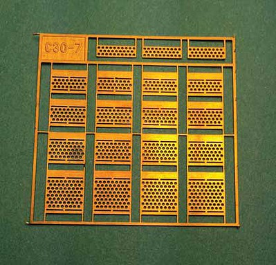 A Line Products 29245 HO Scale Brass Diesel Steps For Railpower Shells -- C30-7