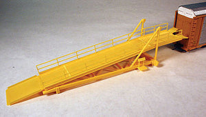 A Line Products 50607 HO Scale Auto Rack Loading Ramp - Kit -- Yellow