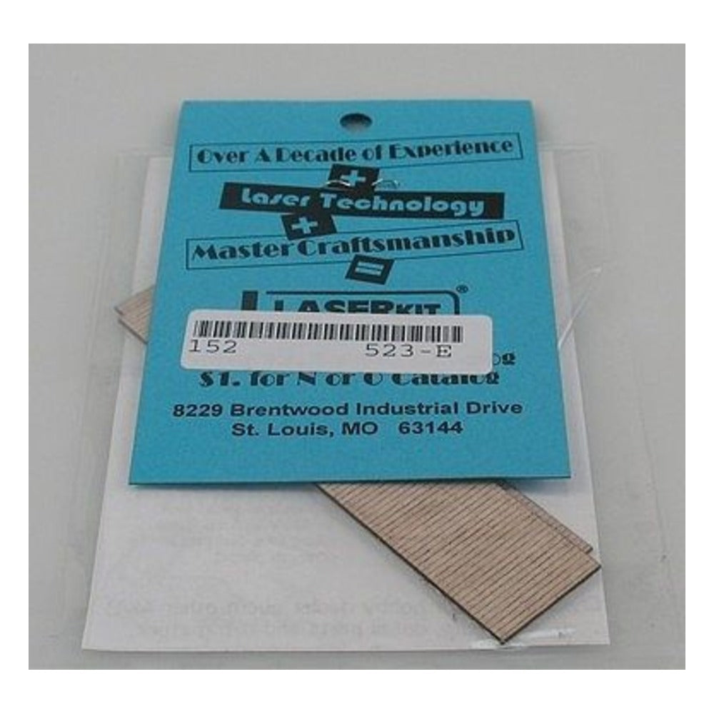 American Model Builders 523 N Scale Laser-Cut Wood Freight Car Deck pkg(2) -- For Atlas 40' Flat Car