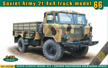 Ace Plastic Models 72182 1/72 Soviet Army 2-Ton 4x4 Model 66 Truck