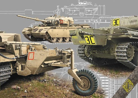 Ace Plastic Models 72428 1/72 Long Range Centurion Mk 5LR/Mk 5/1 Main Battle Tank