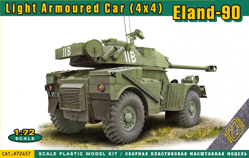 Ace Plastic Models 72457 1/72 Eland90 British 4x4 Light Armoured Car