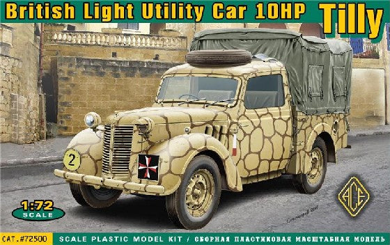 Ace Plastic Models 72500 1/72 British 10hp Tilly Light Utility Car
