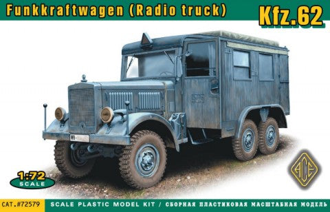 Ace Plastic Models 72579 1/72 Kfz62 Funkkraftwagen Radio Truck