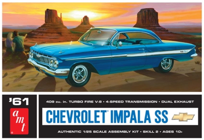 AMT Model Kits 1013 1/25 1961 Chevy Impala SS Car