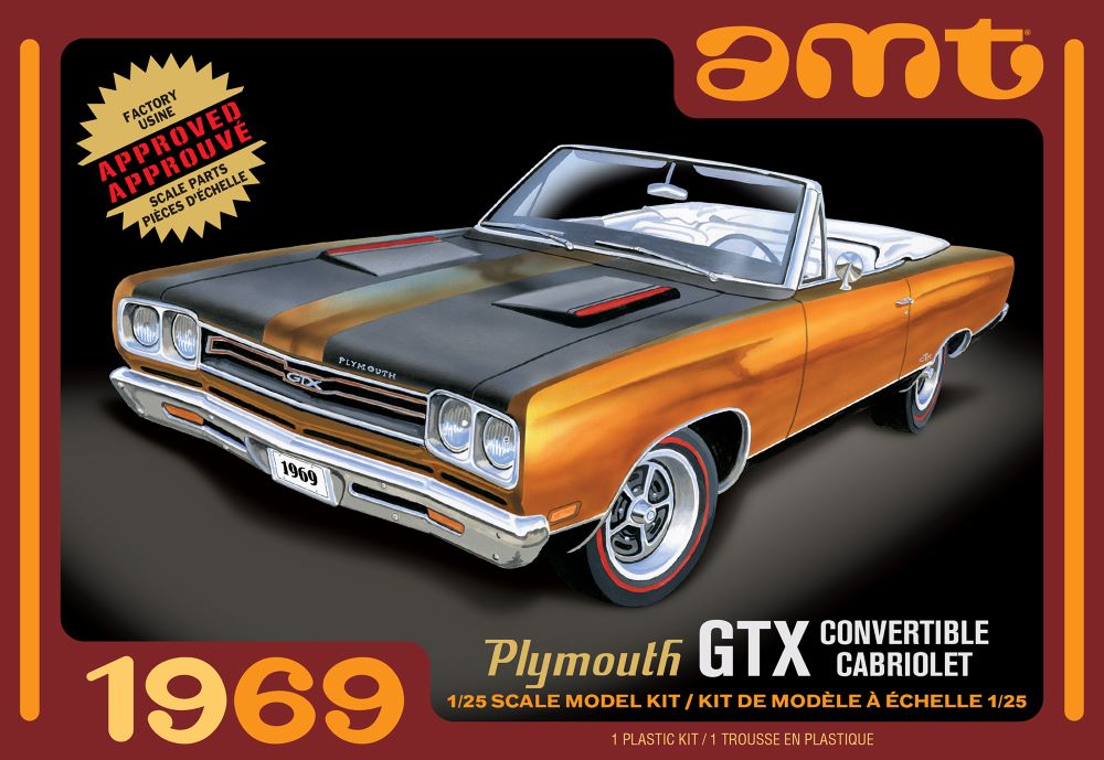 AMT Model Kits 1137 1/25 1969 Plymouth GTX Convertible (D)