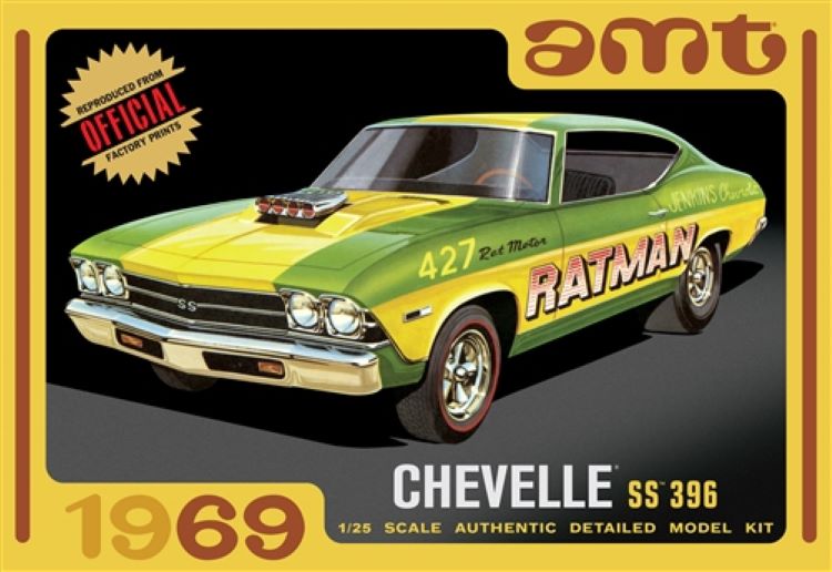 AMT Model Kits 1138 1/25 1969 Chevelle SS396 Car