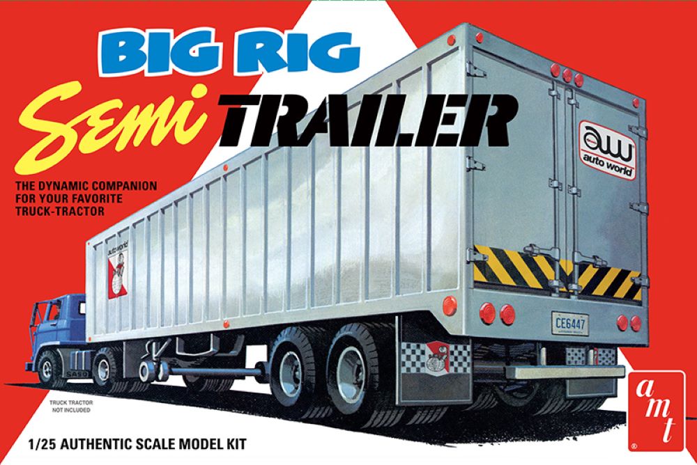AMT Model Kits 1164 1/25 Big Rig Semi Trailer (D)