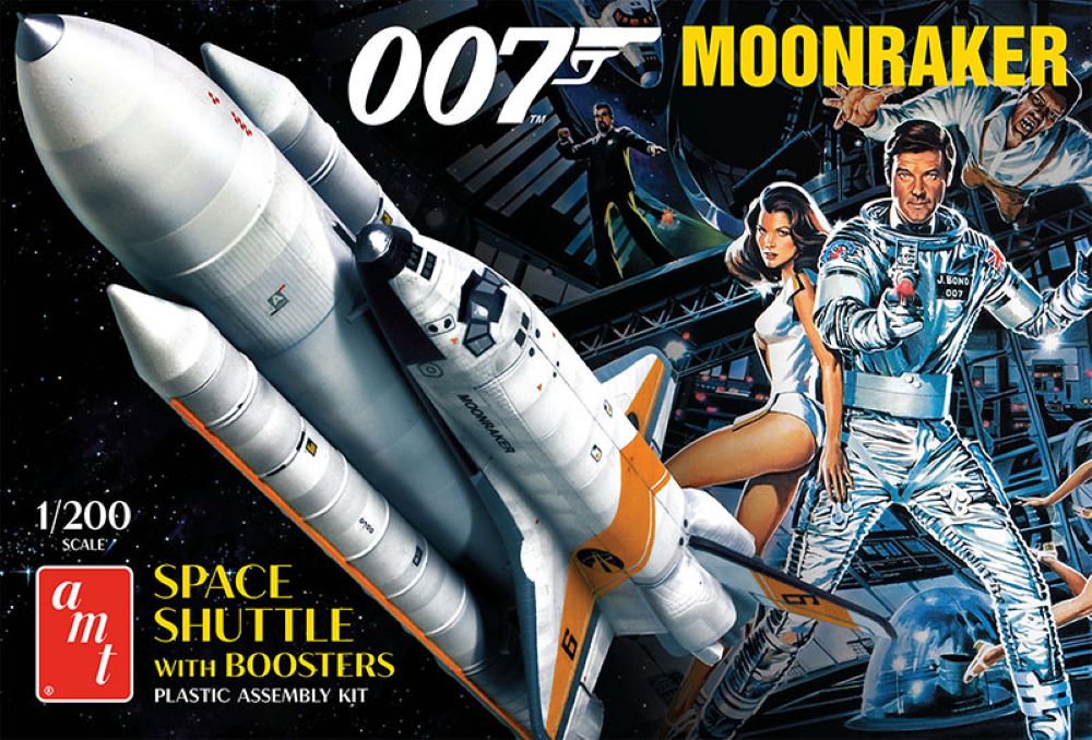 AMT Model Kits 1208 1/200 James Bond Moonraker Space Shuttle w/Boosters (D)