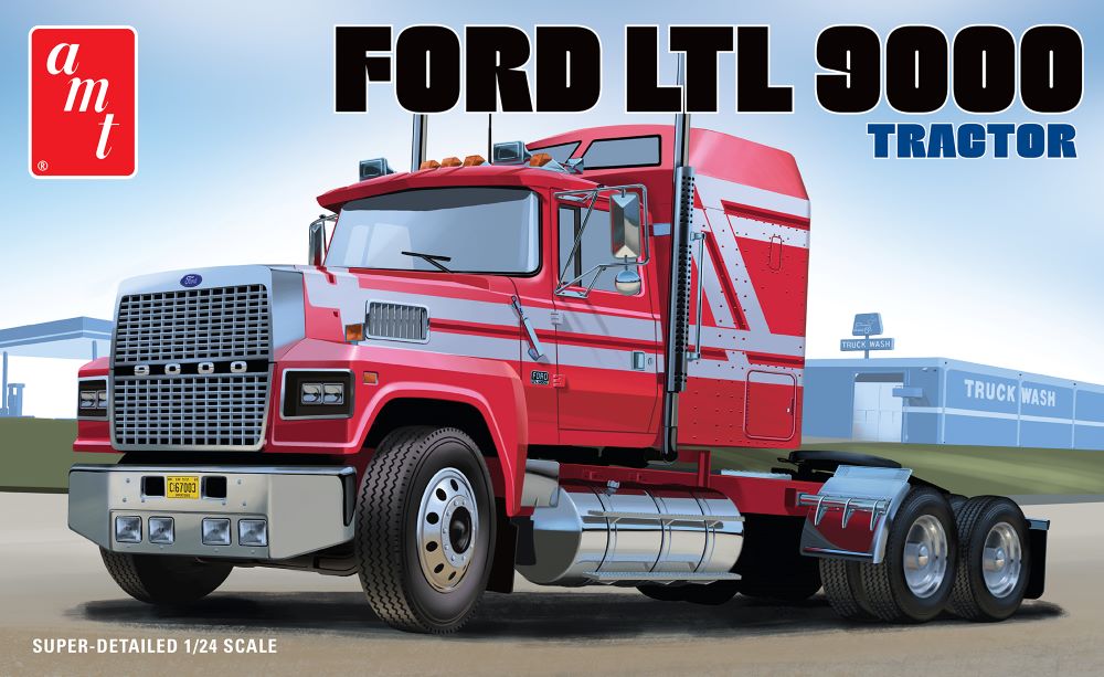 AMT Model Kits 1238 1/24 Ford LTL9000 Semi Tractor Cab