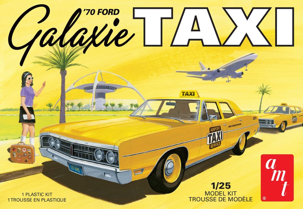 AMT Model Kits 1243 1/25 1970 Ford Galaxie Taxi (D)
