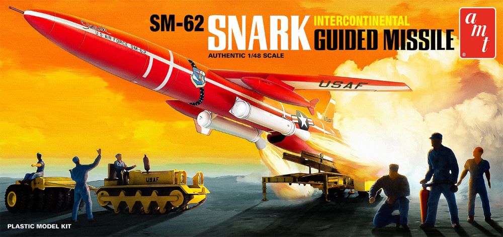 AMT Model Kits 1250 1/48 SM62 Snark USAF Intercontinental Guided Missile (D)