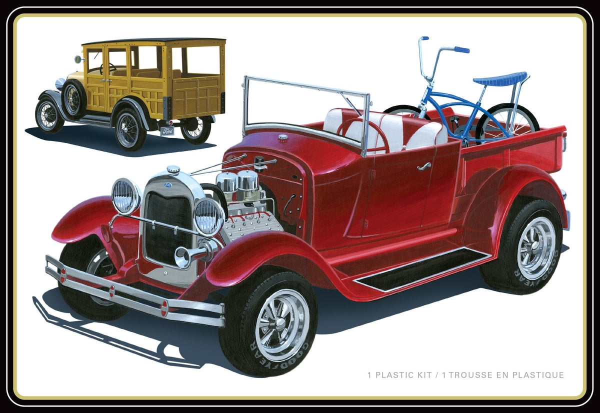 AMT Model Kits 1269 1/25 1929 Ford Woody Vehicle (4 in 1)