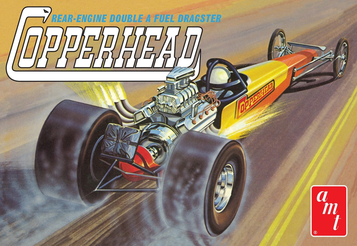 AMT Model Kits 1282 1/25 Copperhead Rear-Engine Double A Fuel Dragster (D)