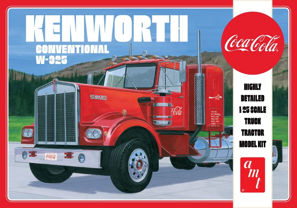 AMT Model Kits 1286 1/25 Coca-Cola Kenworth W925 Tractor Cab (D)
