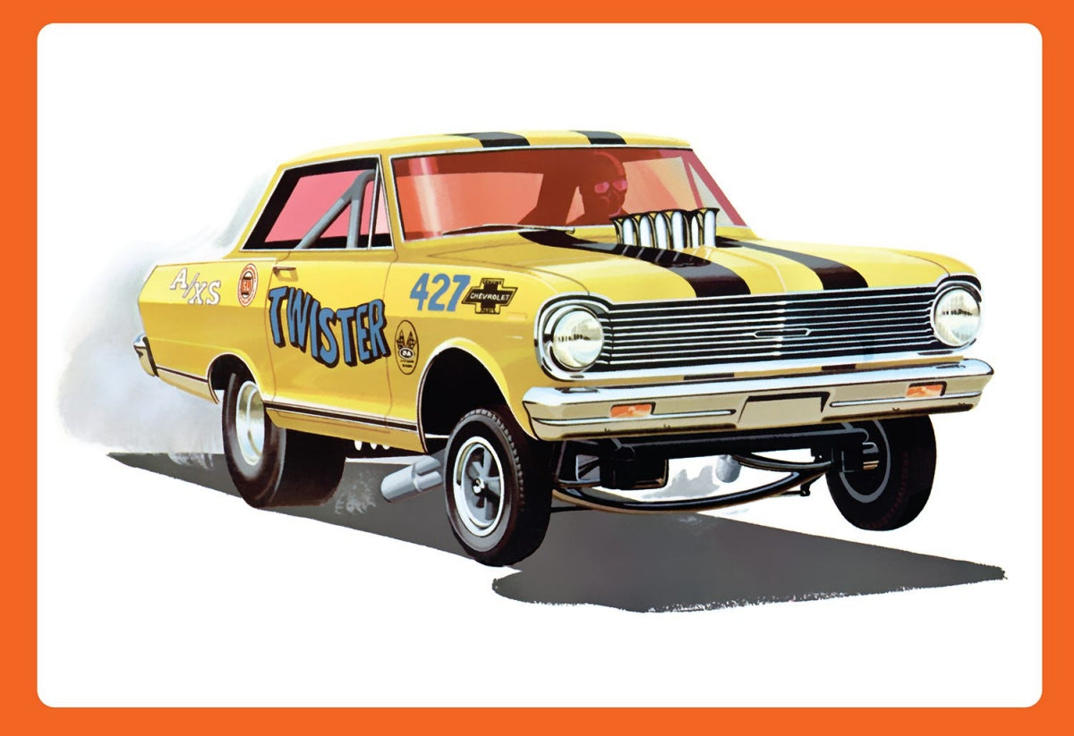 AMT Model Kits 1293 1/25 1965 Chevy II Nova Twister Funny Car (D)