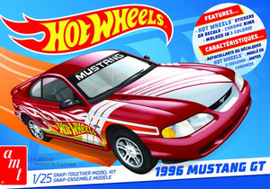 AMT Model Kits 1298 1/25 Hot Wheels 1996 Ford Mustang GT Car (Snap) (D)