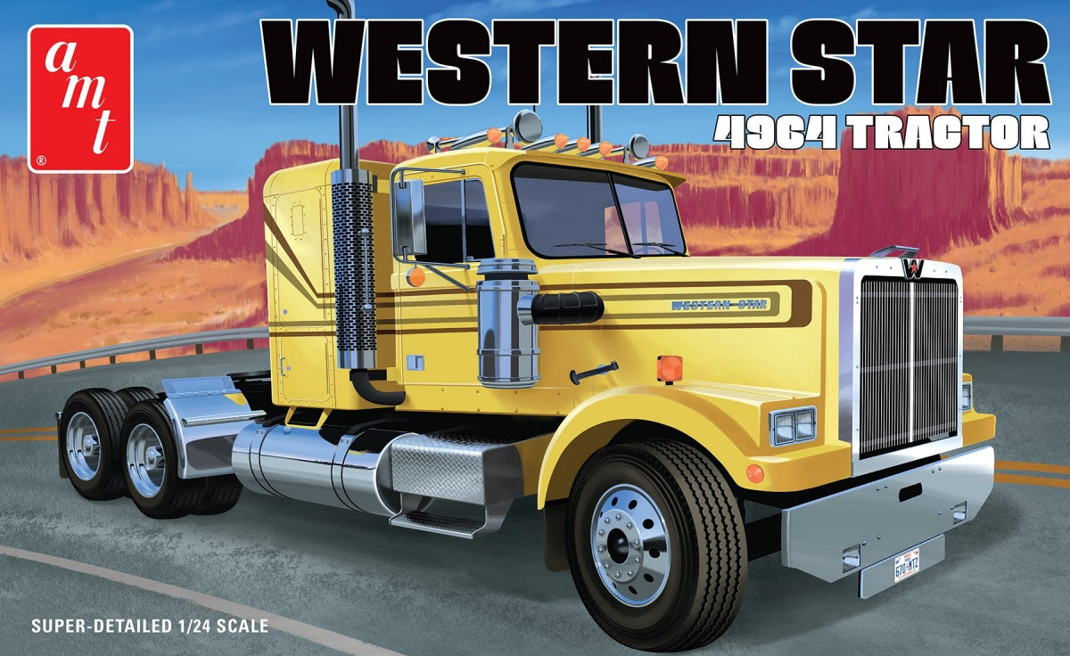 AMT Model Kits 1300 1/24 Western Star 4964 Semi Tractor Cab