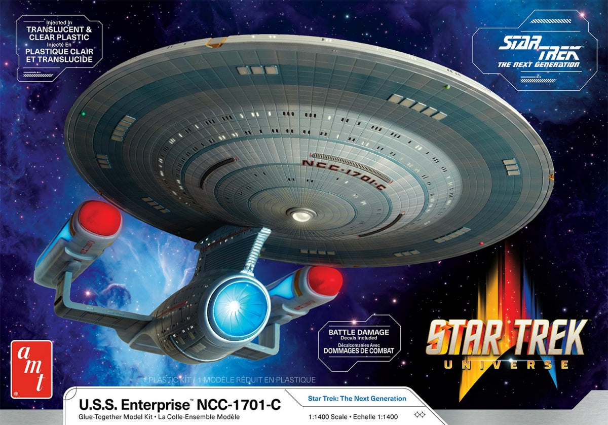 AMT Model Kits 1332 1/1400 Star Trek The Next Generation USS Enterprise NCC1701C
