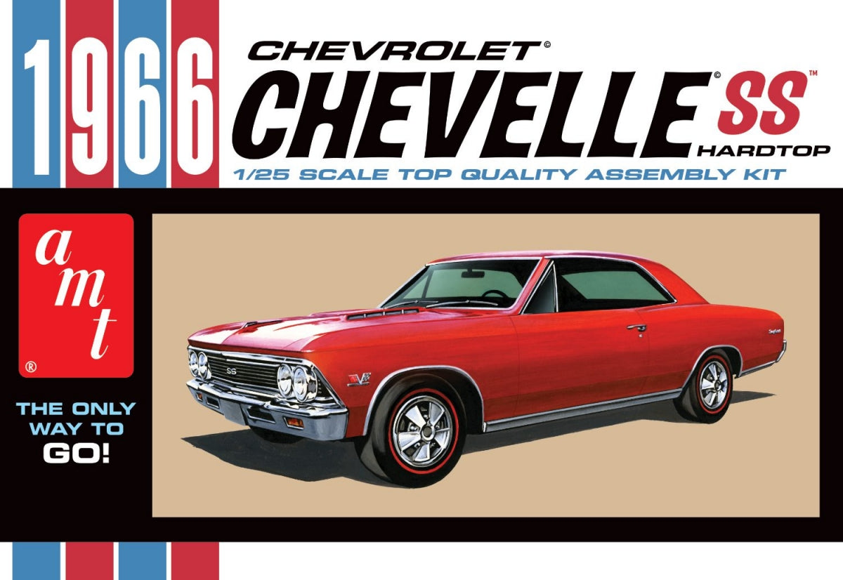 AMT Model Kits 1342 1/25 1966 Chevrolet Chevelle SS Hardtop (D)