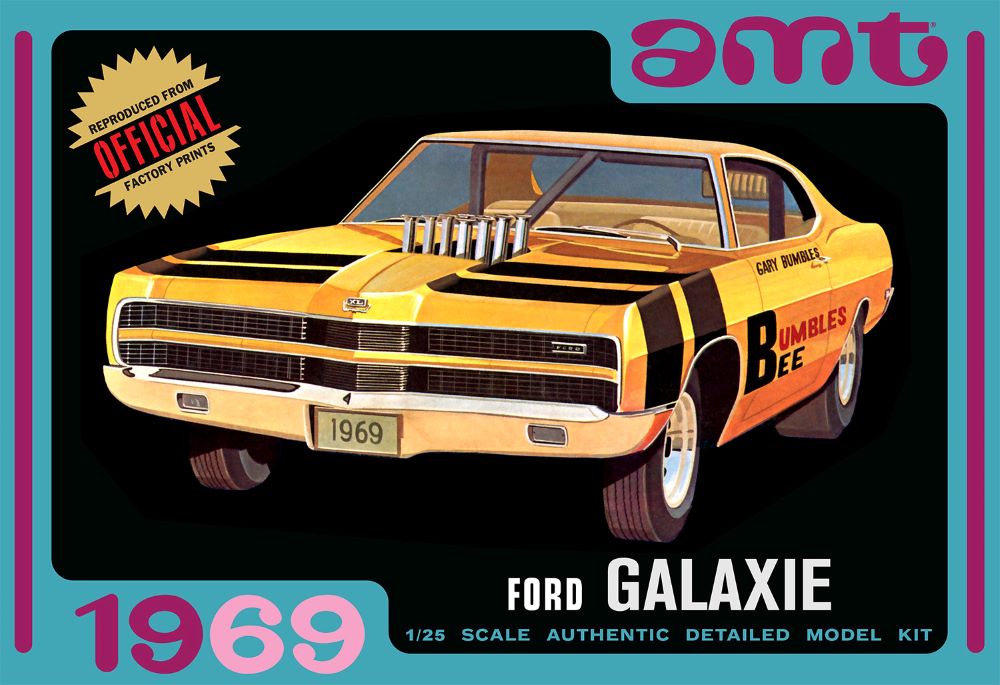 AMT Model Kits 1373 1/25 1969 Ford Galaxie Hardtop