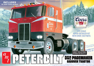 AMT Model Kits 1375 1/25 Coors Beer Peterbilt 352 Pacemaker Cabover Tractor Cab