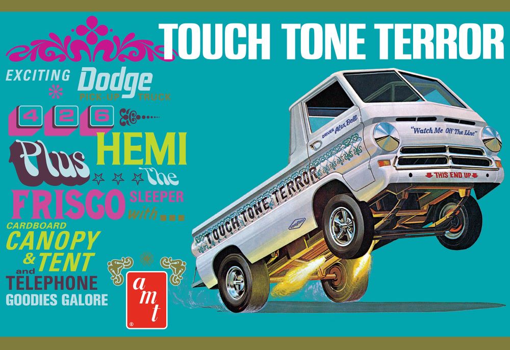 AMT Model Kits 1389 1/25 Touch Tone Terror 1966 Dodge A100 Pickup Truck