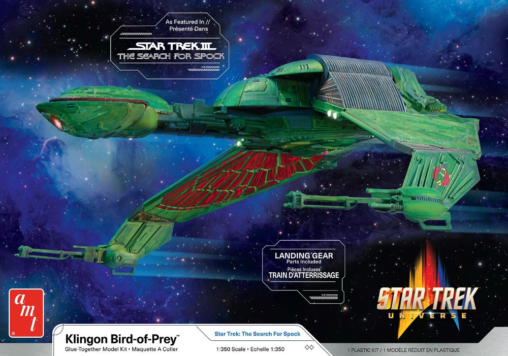 AMT Model Kits 1400 1/350 Star Trek The Search For Spock Klingon Bird of Prey