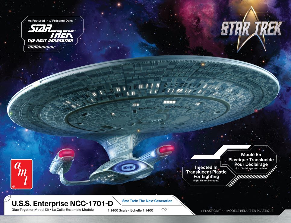 AMT Model Kits 1429 1/1400 Star Trek The Next Generation USS Enterprise NCC1701D