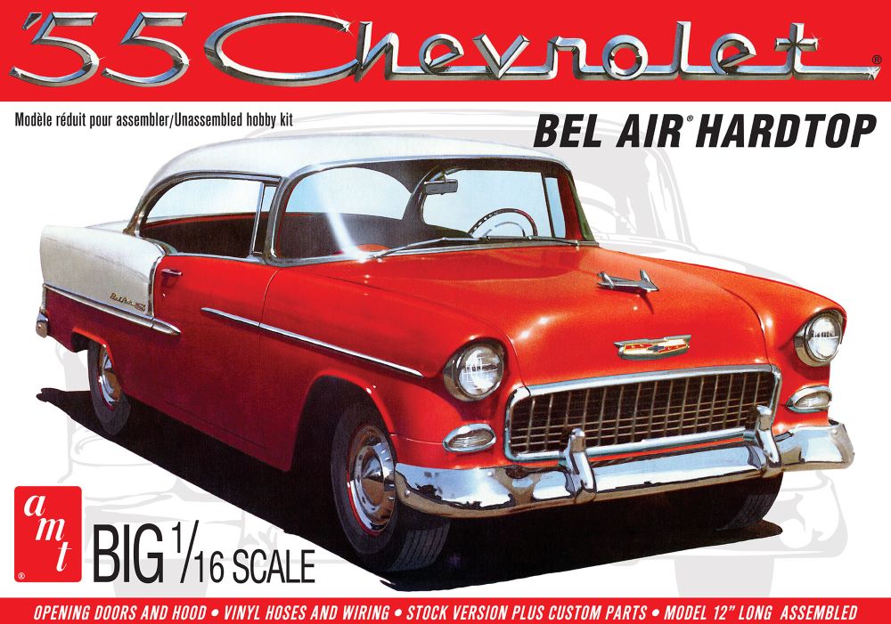 AMT Model Kits 1452 1/16 1955 Chevy Bel Air Hardtop