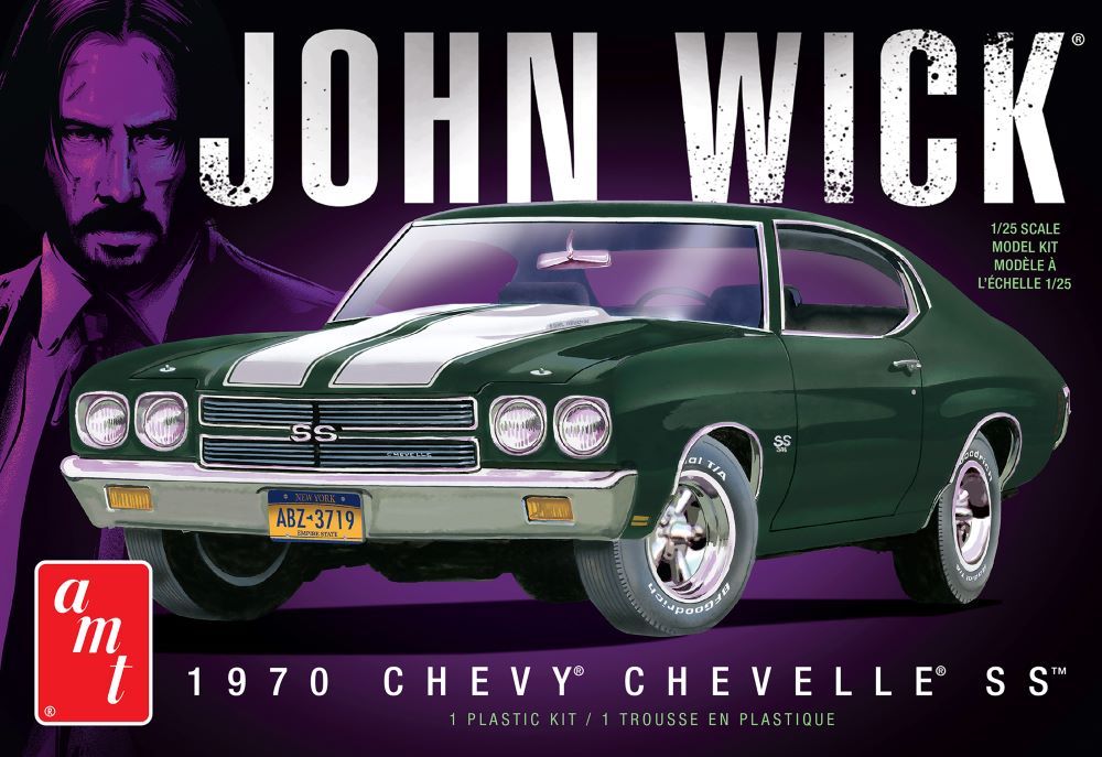 AMT Model Kits 1453 1/25 John Wick 1970 Chevy Chevelle SS from Movie (Hobby Exclusive)