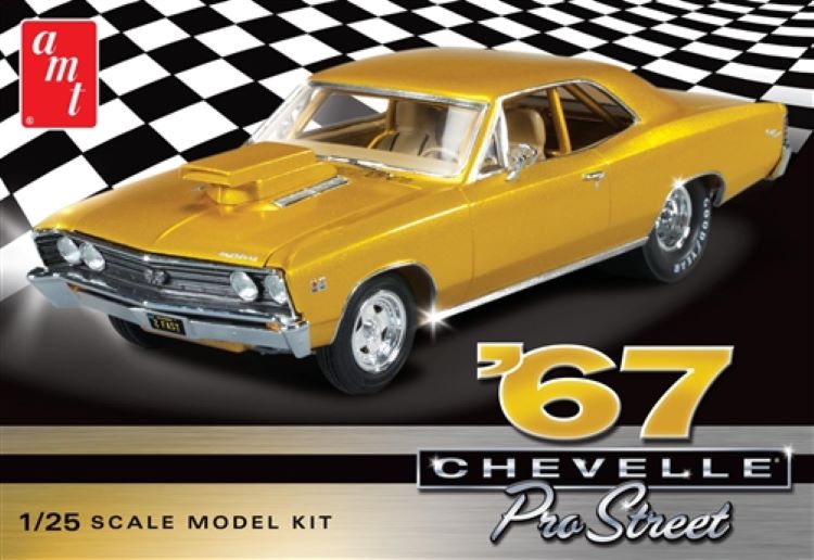 AMT Model Kits 876 1/25 1967 Chevy Chevelle Pro Street Car