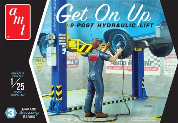 AMT Model Kits PP17 1/25 Get On Up 2-Post Hydraulic Lift Garage Accessory Set #3 (D)