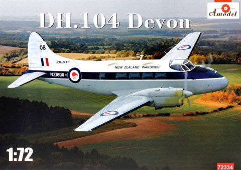 Amodel 72334 1/72 DH104 Devon New Zealand Warbirds Light Transport Aircraft