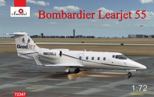 Amodel 72347 1/72 Bombardier Learjet 55 Business Jet