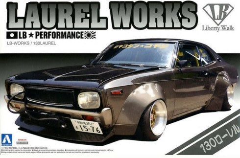 Aoshima 11485 1/24 LB Works: Nissan 130 Laurel 2-Door Car